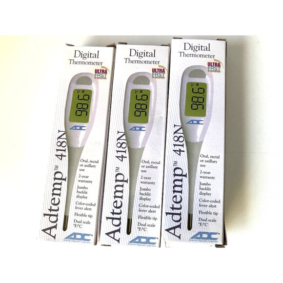 Digital Thermometer Termometro Digital Adtemp 418N Ultra Fast  New 3pc Flexible - Picture 1 of 3